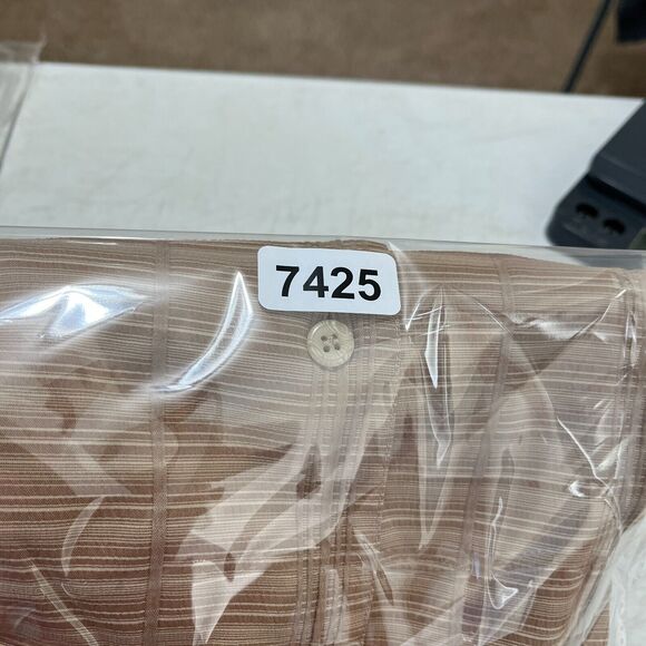 Syllables System Shirt Large Mens Basic Resort Casual Button-Down Short-Sleeve - Picture 8 of 9